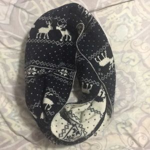 Two tone infinity scarf